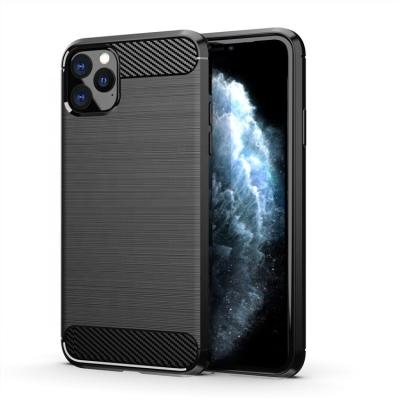 China New Arrival Luxury Classic Design Shockproof Brushed Carbon Fiber Soft Shock Proof TPU Cell Phone Back Cover Popular Case For iPhone 11 pro for sale