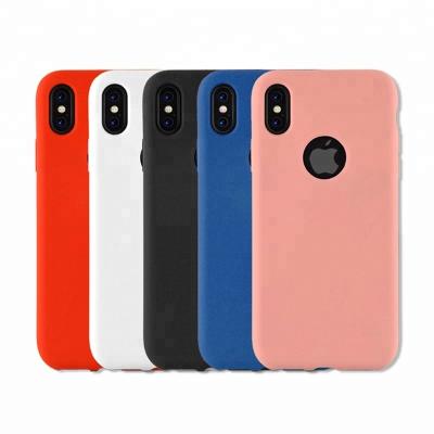 China 2019 New Design Hot Selling Original Design Full Cover Silicone Rubber Shockproof Liquid Phone Case For Iphone X/XS/7 for sale