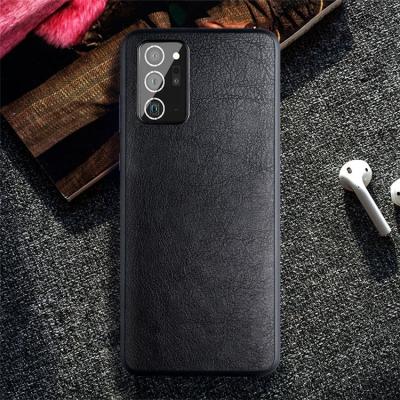 China New Fashion High Quality Leather Stitching Color PU Cowhide Grain Shock Proof Mobile Phone Back Cover Case For Samsung Galaxy Note 20 Ultra for sale