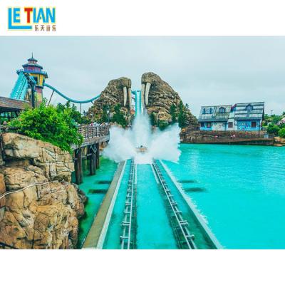 China Amusement Park China Factory Direct Selling Torrent Brave Amusement Park Water Roller Coaster Splash Log Pipeline Rides for sale