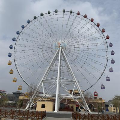 China Amusement Park Manufacturer Thrilling Rides Giant Ferris Wheel Amusement Park With Air Conditioner for sale