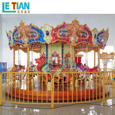 China Cheap Merry Christmas Attractive Carousel Amusement Park Luna Park Fairground Rides Go Round For Kids for sale