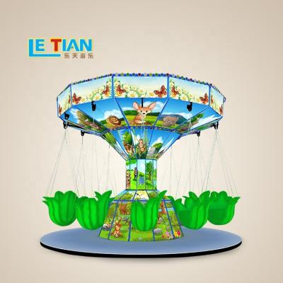 China Newest Design FRP+steel Mini Jungle Flying Chair Rides Amusement Park For Sale for sale