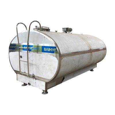 China Food & Beverage Factory 9GR-6000  Horizontal Type Stainless steel Milk Cooling Tank refrigeration milk cooling tank For milk Dairy  BAIMVO BAIM for sale