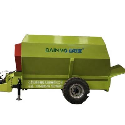 China Farms Hot  sale 9JQW-7 horizontal cattle feed mixer Dairy farm equipment horizontal TMR feed mixer tractor BAIMVO BAIMUWANG for sale