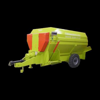 China Farms Factory direct sales 9JGW-9 TMR Animal Cattle Feed Mill Mixer  Animal Feed Horizontal Mixer BAIMVO BAIMUWANG for sale