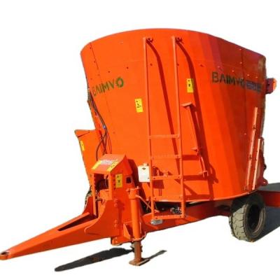 China Farms Factory direct sales 9TMRL-12  Traction vertical TMR feed mixer for Farm equipment Cattle Feed Mill Mixer Price BAIMVO BAIMUWANG for sale