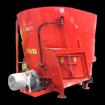 China Farms 9TMRL-12  Vertical cattle feed mixer wagon  equipment TMR Cattle Feed Mixer stationary type BAIMVO BAIMUWANG for sale