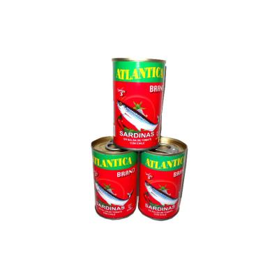 China Factory hot sale canned 155g canned sardine in tomato sauce with lower price for sale