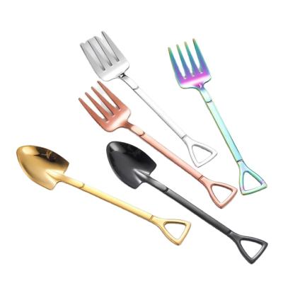 China Sustainable Kitchen Accessories 304 Stainless Steel Fruit Coffee Fork Spoon H1184 for sale