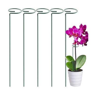 China Sturdy And Durable Plant Support Stand Flower Garden Plant Bracket Iron Wire Support Roundoutdoor Metal Fixed Rod H1019 for sale