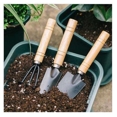 China Mini Gardening Tools Balcony Home Modern Developed Potted Planting Flower Shovel Shovel Rake Digging Fits Three Piece Garden Tool H1095 for sale