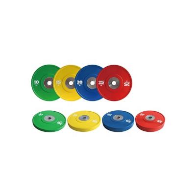 China High Quality Weight Plates Gym Fitness Barbell Bumper Plates Steel Calibrated Color Weight Plate for sale