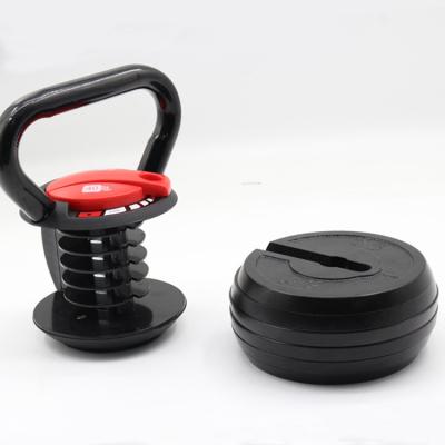 China Competition Kettlebell Arm Training Adjusting Dumbbells 10-40lb Adjustable Gym Kettle Bell Set for sale