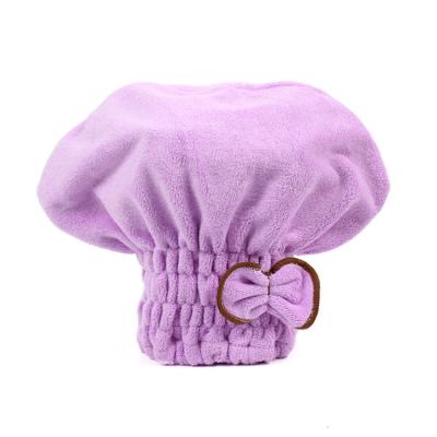 China Viable Magic Shower Cap Microfiber Hair Drying Quickly Women Bendable Soft Hair Drying Salon Hat Hair Towel Cap Quick Dry Haircare for sale