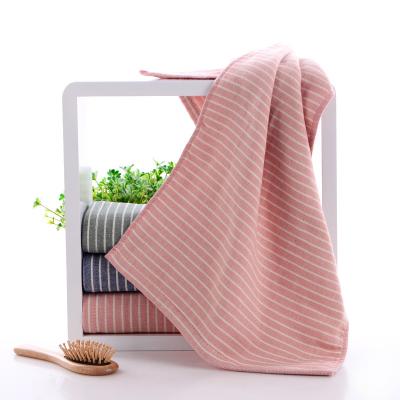 China Boutique Child Safe Microfiber Regenerating Microfiber Wet Edgeless Towel Spa Zhejiang Face Towels Bath Striped Set Retailer for sale