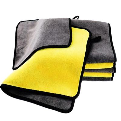 China High Quality Child Safe Thicken Microfiber Car Towel Cleaning Cloth Wash Quick Dry Towel for sale