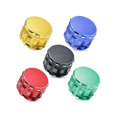 China Portable 63mm Aluminum Metal Tobacco Grinder Multi Colors Tobacco Burst Grinder For Rolling Paper Smoking for sale