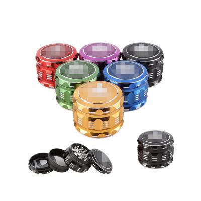 China Factory Price Portable 4 Layers Tobacco Herb Herb Grinder Aluminum Metal 63mm Smoking Herb Grinder for sale