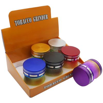 China Portable Manual Herb Grinder Business 4 Layers Aluminum Alloy Material Herb Grinder Smoking Tobacco for sale