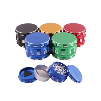 China Metal Herb Grinder Smoking Multi Colors Portable Hose Accessories Guarantee Quality Flat Herb Smoking Grinder for sale