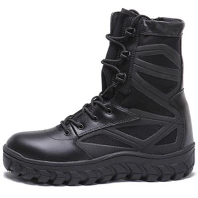 China Cow leather+900D Nylon+KPU Good Quality Boots Cheap Military Army Combat Boots for sale