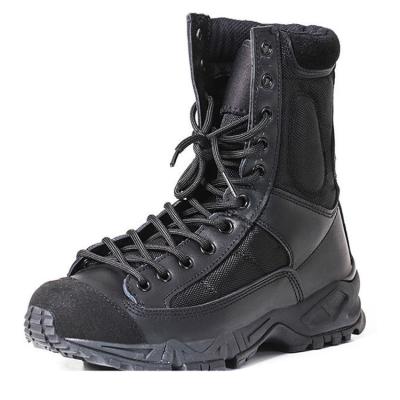 China Geox Factory Sale Grain Cow Leather + Nylon Army Boots Best Military Leather Boots for sale