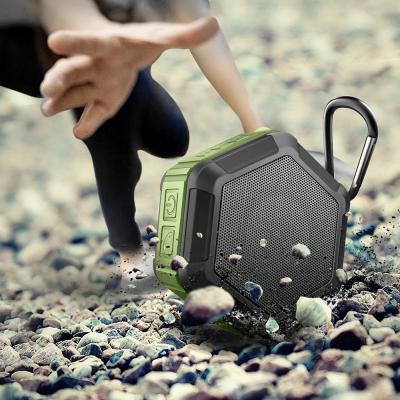 China Best Selling Mini Amazon Logo Custom Cube Tooth Waterproof Rugged Wireless Blue Outdoor Speaker for sale