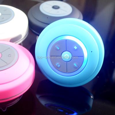 China Portable Wireless Waterproof Q9 Mini Sucker Led Tooth Light Blue Speaker for sale