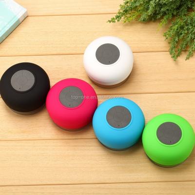 China Mini New Instrument BTS-06 Around Shape Mushroom Shower Speaker Portable Waterproof Speaker for sale