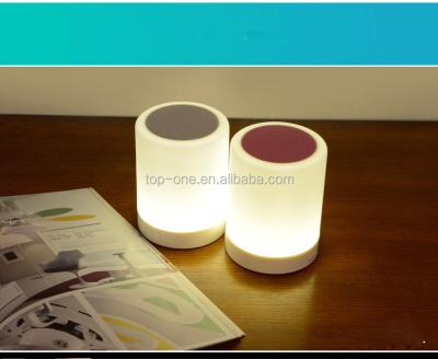 China 2022 Mini New Product Smart Wireless Night Light LED Lamp Blue Tooth Speaker for sale