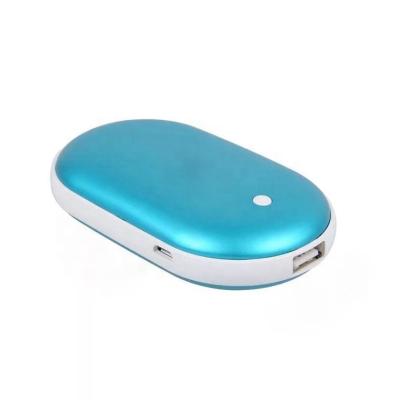 China Hand Warmer Pocket Mini Electric USB Rechargeable Portable Hand Warmer Power Bank for sale