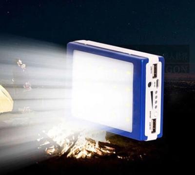 China Power Bank 20000mAh Solar Lantern Powerbank Battery Solar Led Camping Bank For Phone for sale