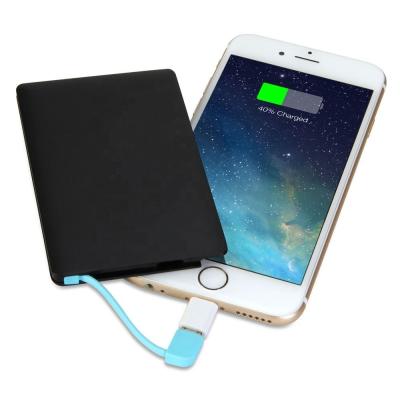 China 2022 credit size new product super thin ultra thin portable charger power bank for sale