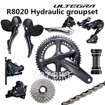 China SHIMANO ALLOY R8020 Groupset ULTEGRA R8020 R8000 Disc Brake Derailleurs ROAD Bicycle R8070 Hydraulic Clutch 50-34T 52-36T 53-39T for sale