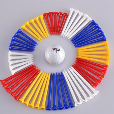 China Popular Golf Sport Golf Tees Mixed Plastic Durable Rubber Cushion Golf Tee Top Accessories for sale