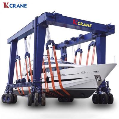 China Hot Sale Mobile Yacht Gantry Crane Boat Crane Lift Gantry Crane Boat Travel Hoist 200 Ton for sale