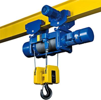 China Used in factories 1t mini electric wire rope hoist manufacturer for cd1 md1 low headroom electric hoist for sale