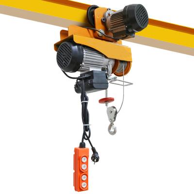 China Good Quality 200kg Mini Electric Wire Rope Lifting Crane With Single Phase For Winch Lifting PA 110V Crane for sale