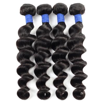 China Wholesale Brazilian Loose 10A Natural Deep Black Human Hair Bundles Soft Manufacturer 100% for sale