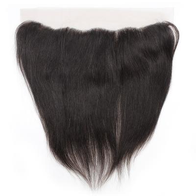 China Free Samples Wholesale Silky Straight Brazilian Hair Natural Black 100% Straight Wave 13*4 Lace Headband Manufacturer for sale