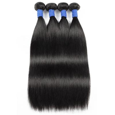 China Soft Manufacturer Wholesale 10A Brazilian Hair Straight Bundles 100% Natural Black Remy Hair Extensions Hair Bundles for sale