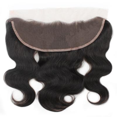 China 100% Human Hair Wholesaler Natural Swiss Lace Body Wave 13x4/13x6/360 Frontal 100% Black Body Hair Closure for sale