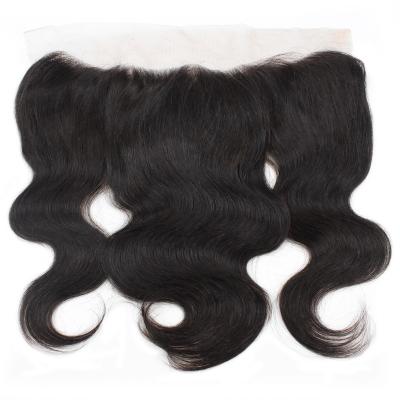 China 100% Natural Black Body Wave Brazilian Virgin Hair Hair Wholesale Body Wave Hair 13x4/13x6/360 Lace Frontal Closure for sale