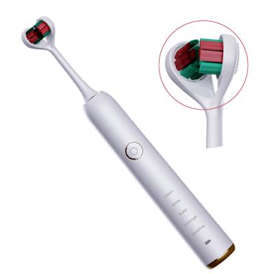 China 2021 Ultra Soft ABS Electric Toothbrush Head New Arrival Heart Shape Gift Packing Care ABS Kwd02 Twin Sonic Toothbrush Oral Head for sale