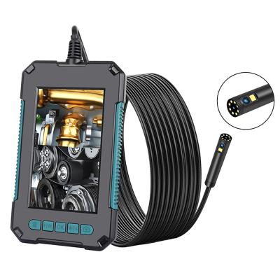 China Wire: Snake Tube Wire Dual Camera Endoscope 1080P 4.3inch Screen 8mm IP67 2M Hard Wire 8 LED Lights Vehicle Tools Video Inspection Camera for sale