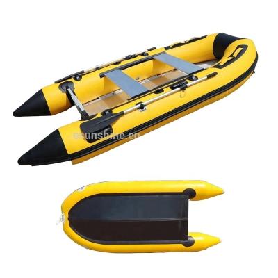 China 9ft PVC inflatable boat with aluminum floor or 1.2mm PVC inflatable fishing boat for sale