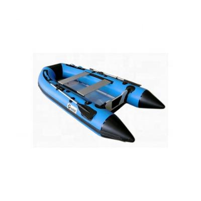 China PVC 430 inflatable boat with aluminum floor or 4.3m inflatable fishing boat for sale