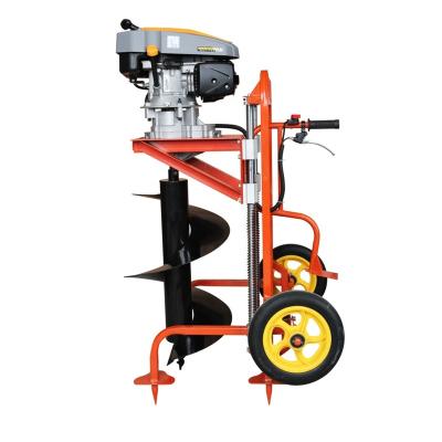 China Earth Drilling Machine with Stand 9HP Earth Drilling Machine with Hand Stand or Gasoline Hole Digger with 500mm Drill or Ground Drilling Machine with Trolley for sale