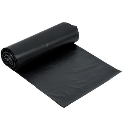 China Black HDPE Plastic Garbage Bags 110L 10 Micron Gravure Printing 30